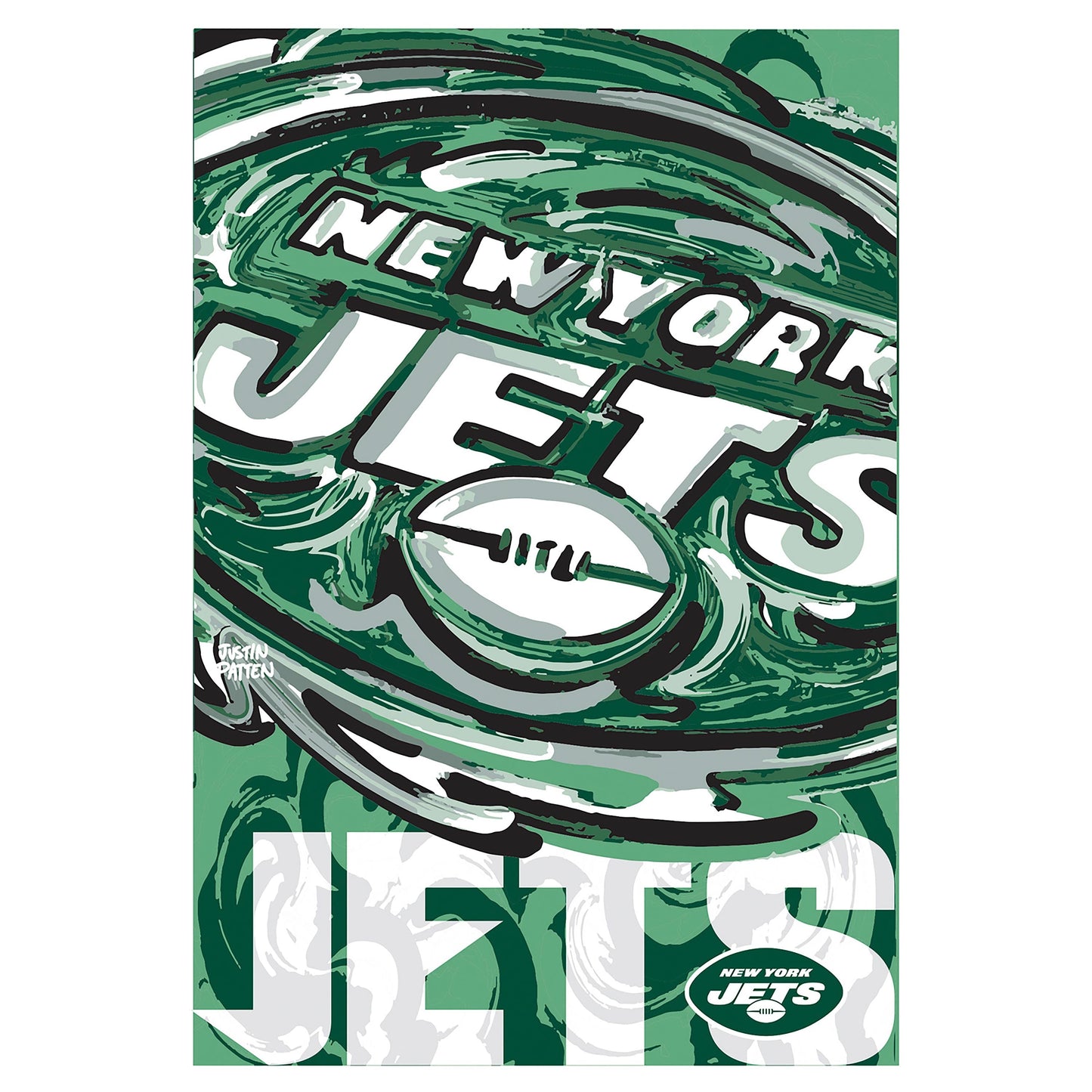 New York Jets, Suede REG, Justin Patten Logo