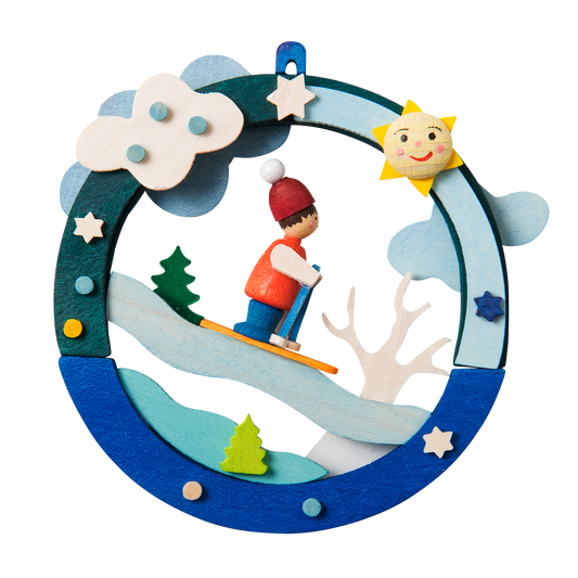 Diorama - Ski Run - Christmas tree decoration