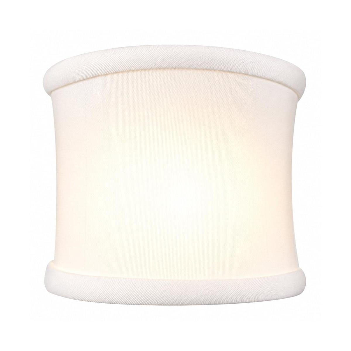 4"W x 4"H Down White Clip-on Sconce Half-Shell Lampshade