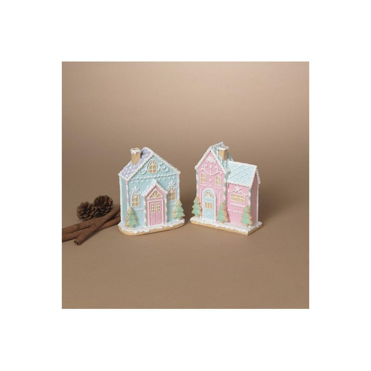 5" Glitter Holiday Ice Cream House