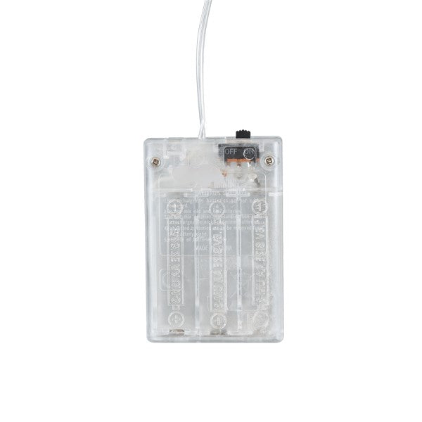 a clear plastic box with a wire
