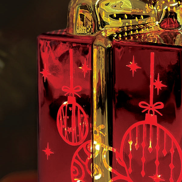 a red and gold gift box