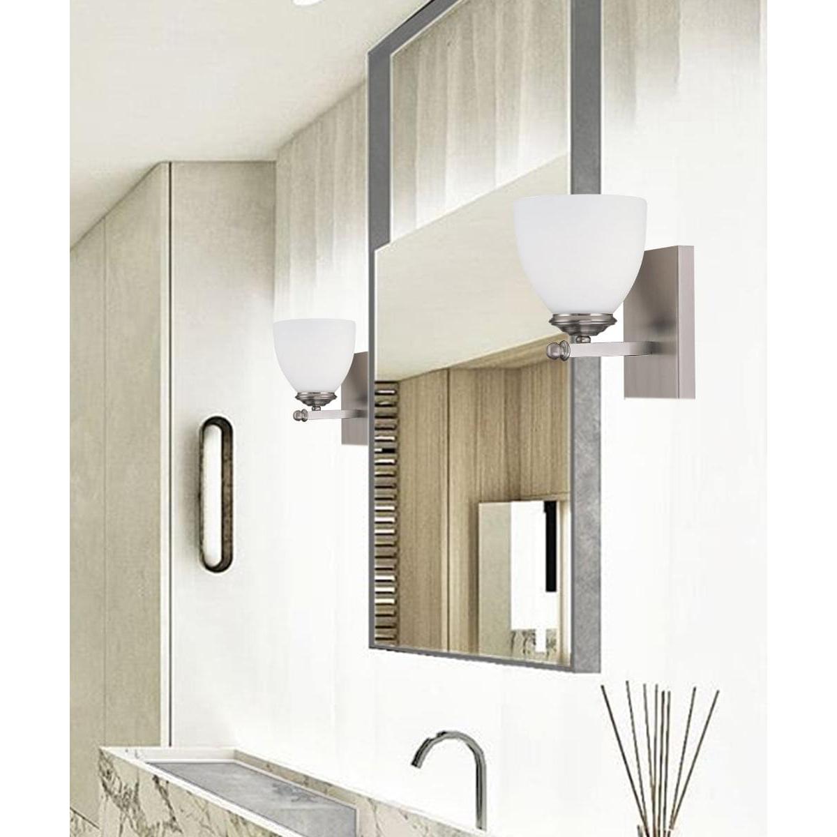 5"W Chapman 1-Light Sconce Matte Nickel
