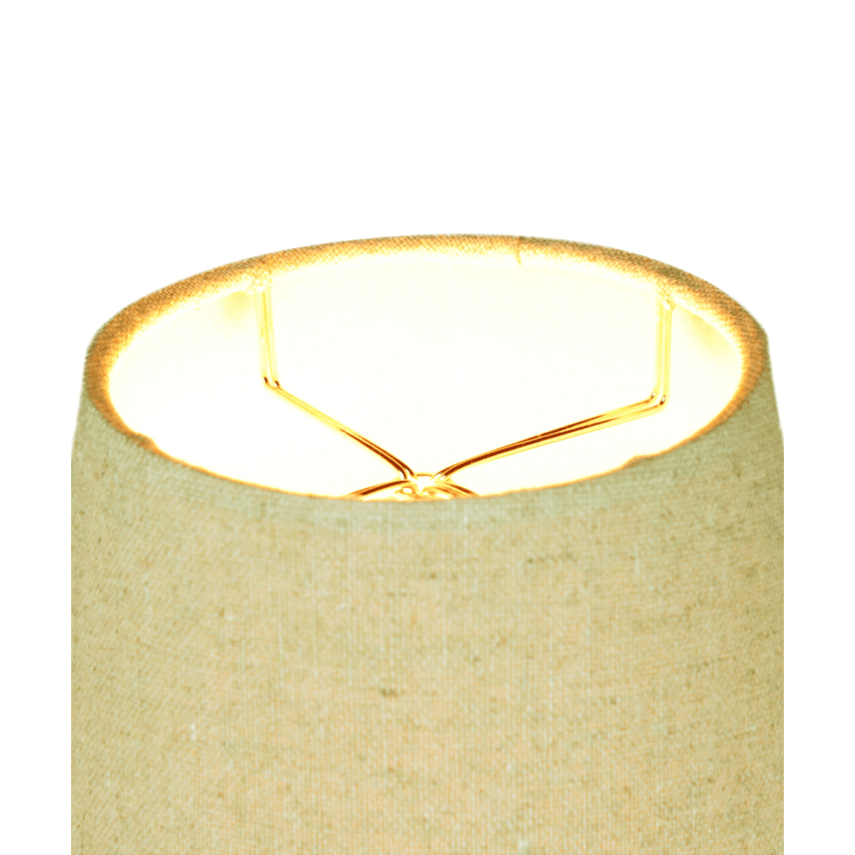 5x8x7 Empire Sand Linen Edison Clip Lampshade