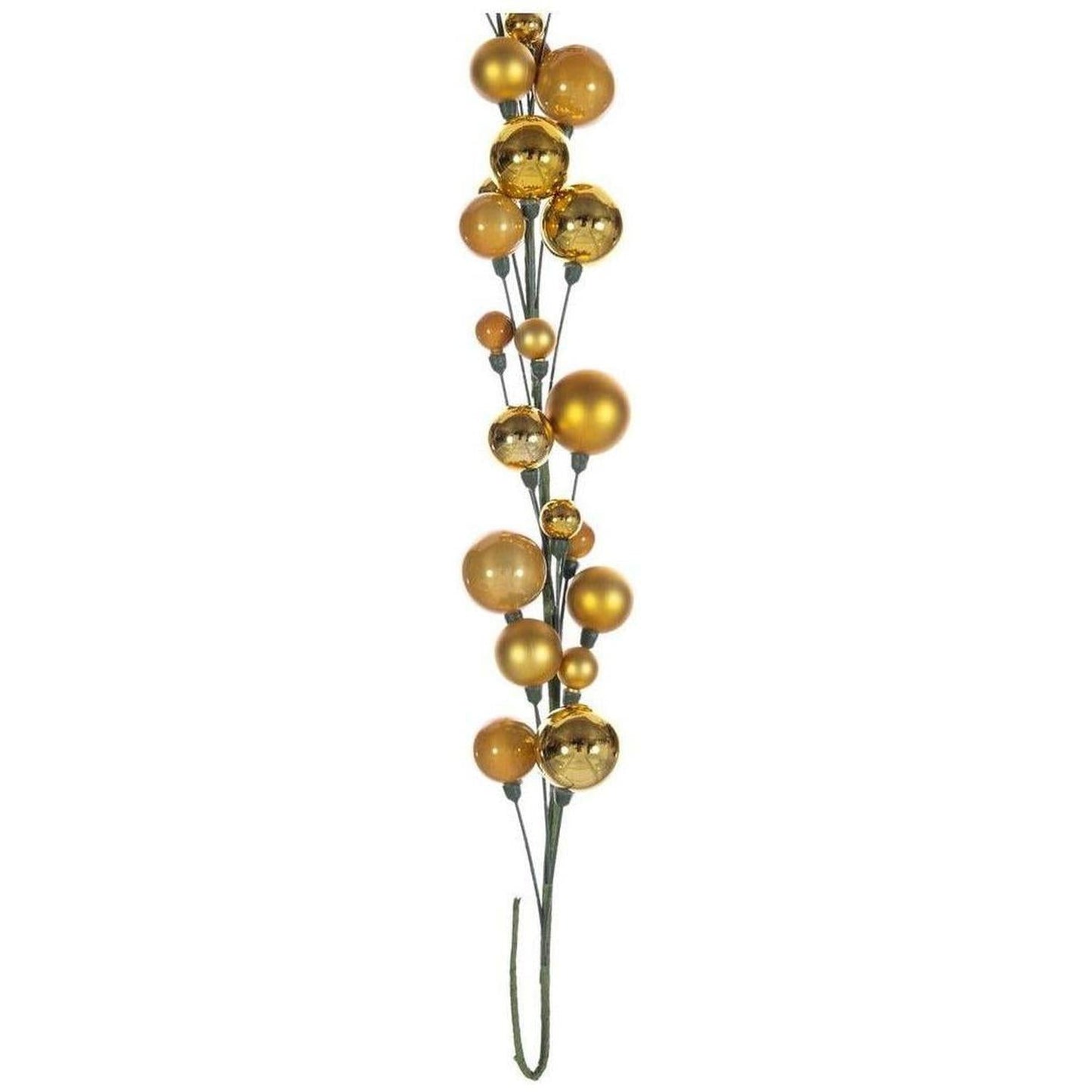 6' Ball Branch Garland: Gold