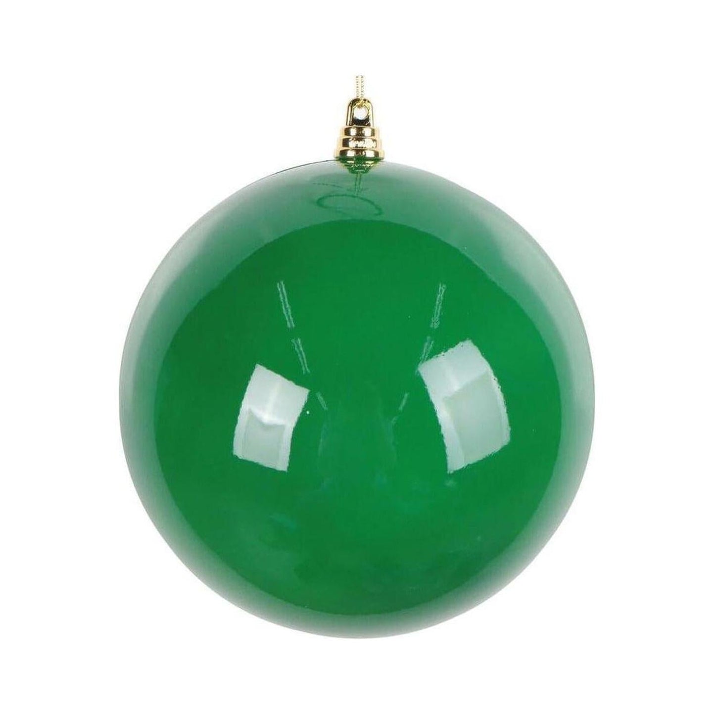 6" High-Gloss Ball Ornament: Green