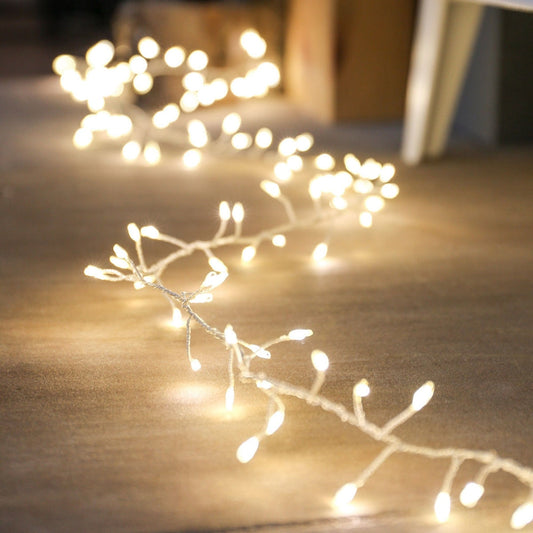 Silver Copper Cluster Fairy Light in Warm White Light