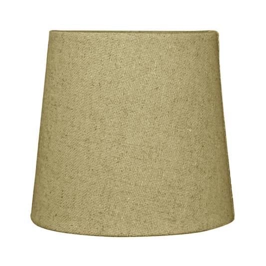 6"W x 5"H Set of 6 Sand Linen Drum Chandelier Clip-On Lampshade