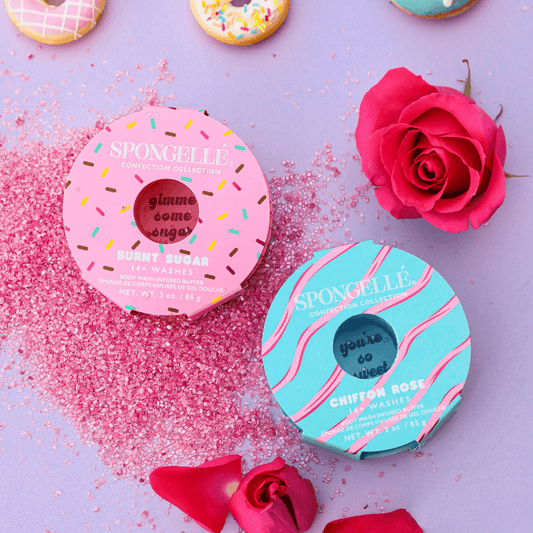 Burnt Sugar & Chiffon Rose Body Buffer Set