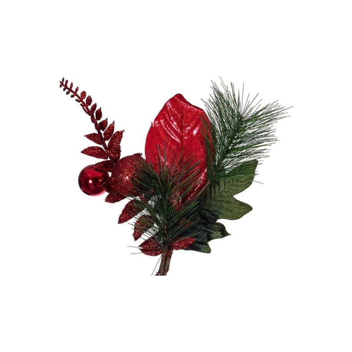 72" Merry Red Poinsettia Decorated Garland