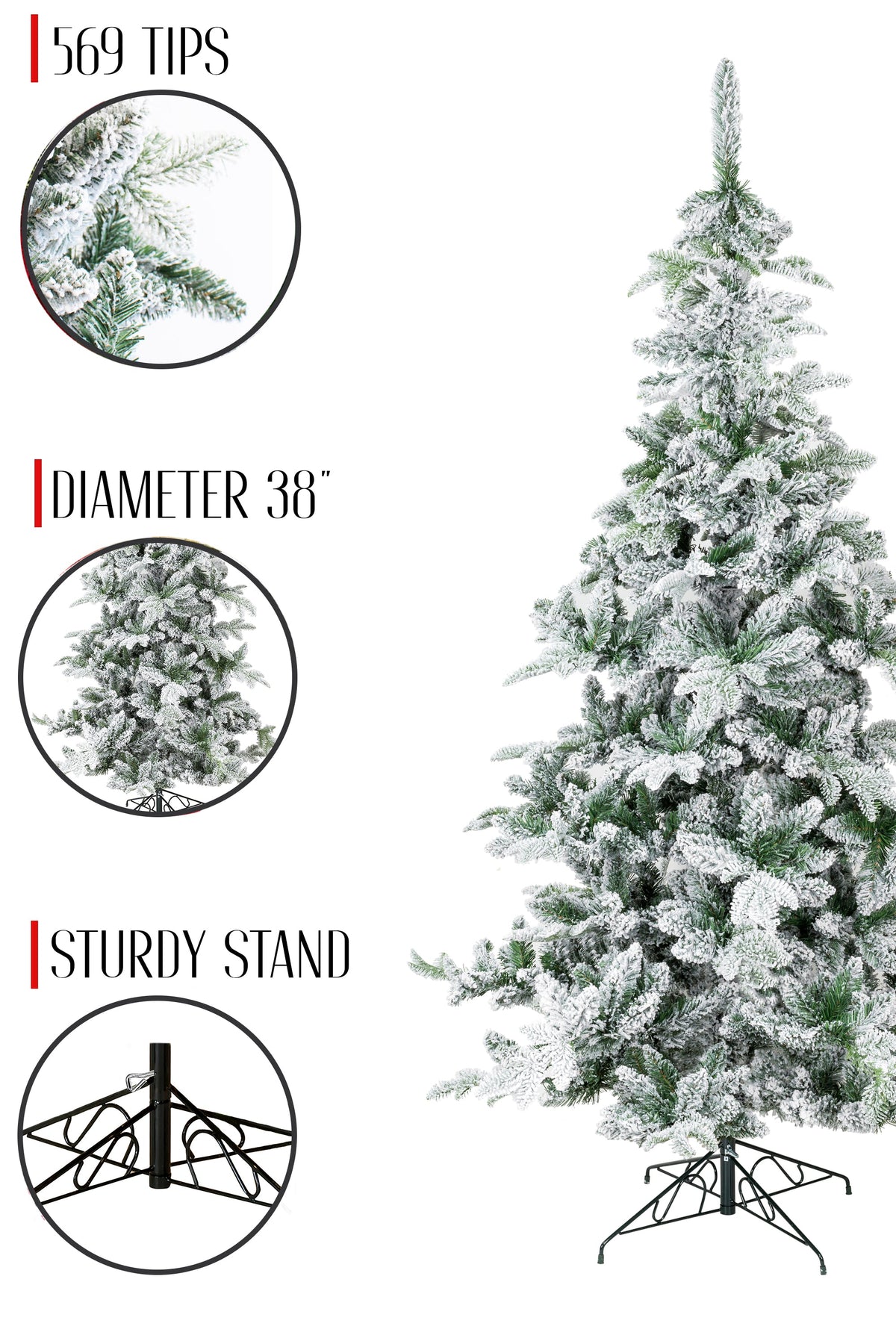 a tree with snow on it
