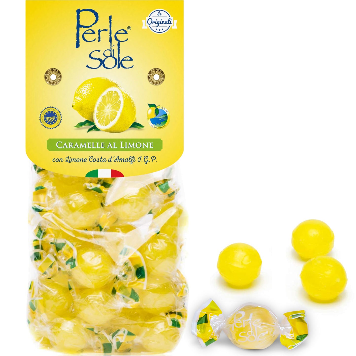 Perle di Sole Lemon Drops — Amalfi Coast IGP Hard Candy (7 oz / 200g)