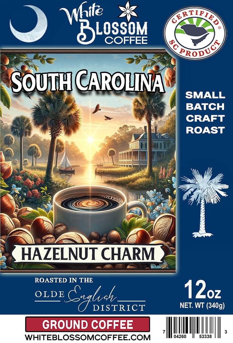 WBC South Carolina Hazelnut Charm Coffee 12 oz. Ground Coffee Bag