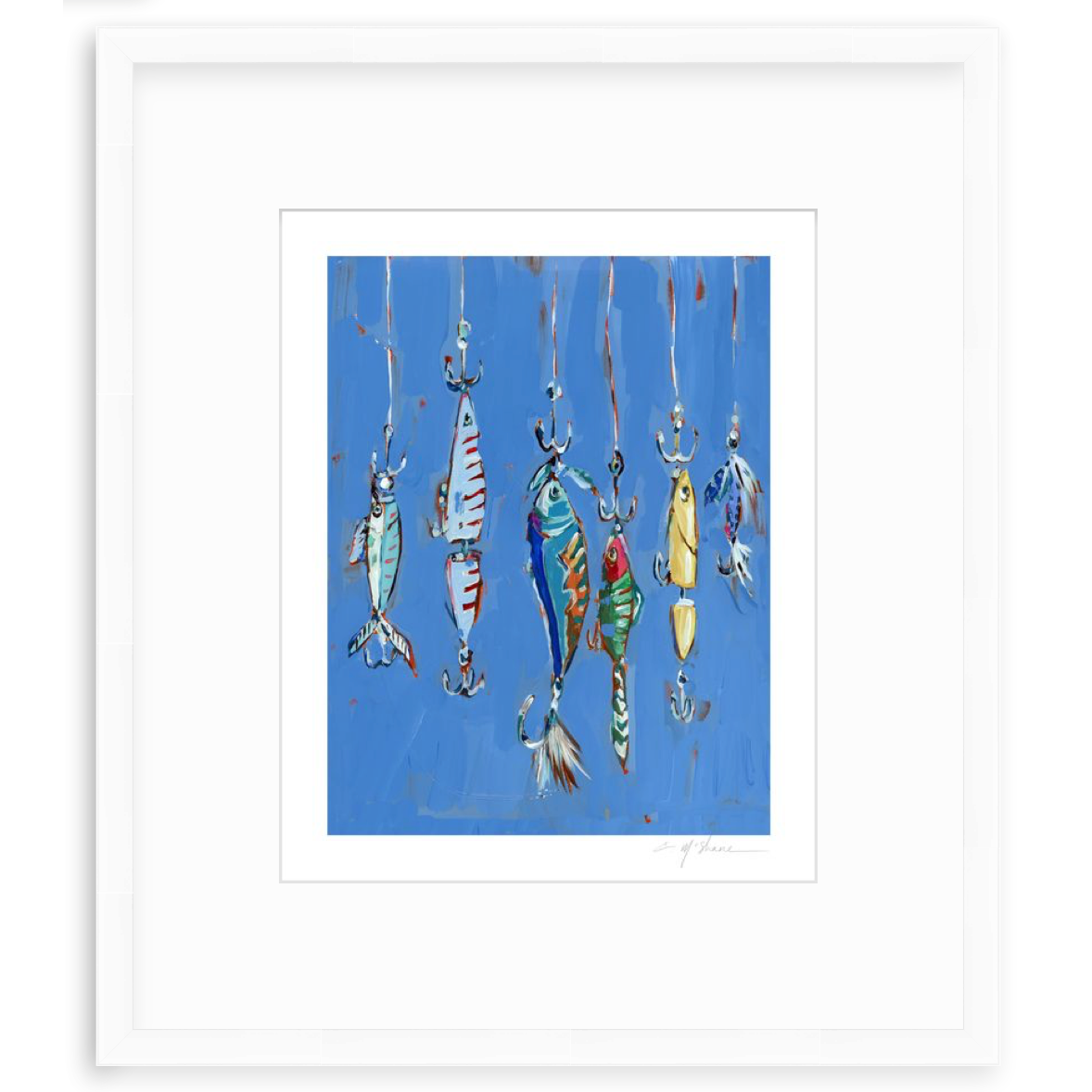 Hooked On You Fish Lures Fine Art Print