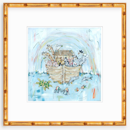 Noah's ark III Nursery Fine Art Print