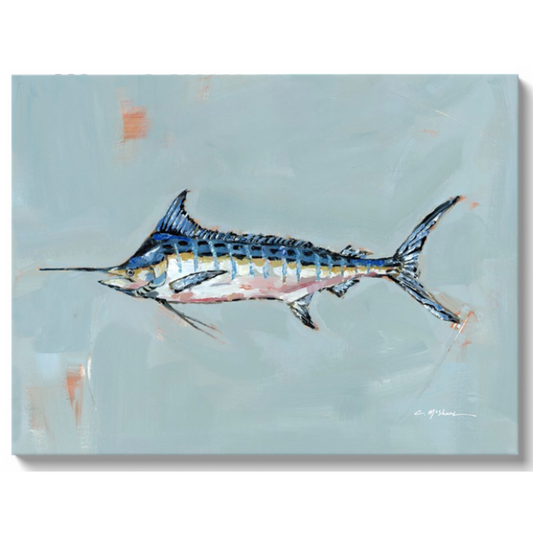 Blue Marlin on canvas