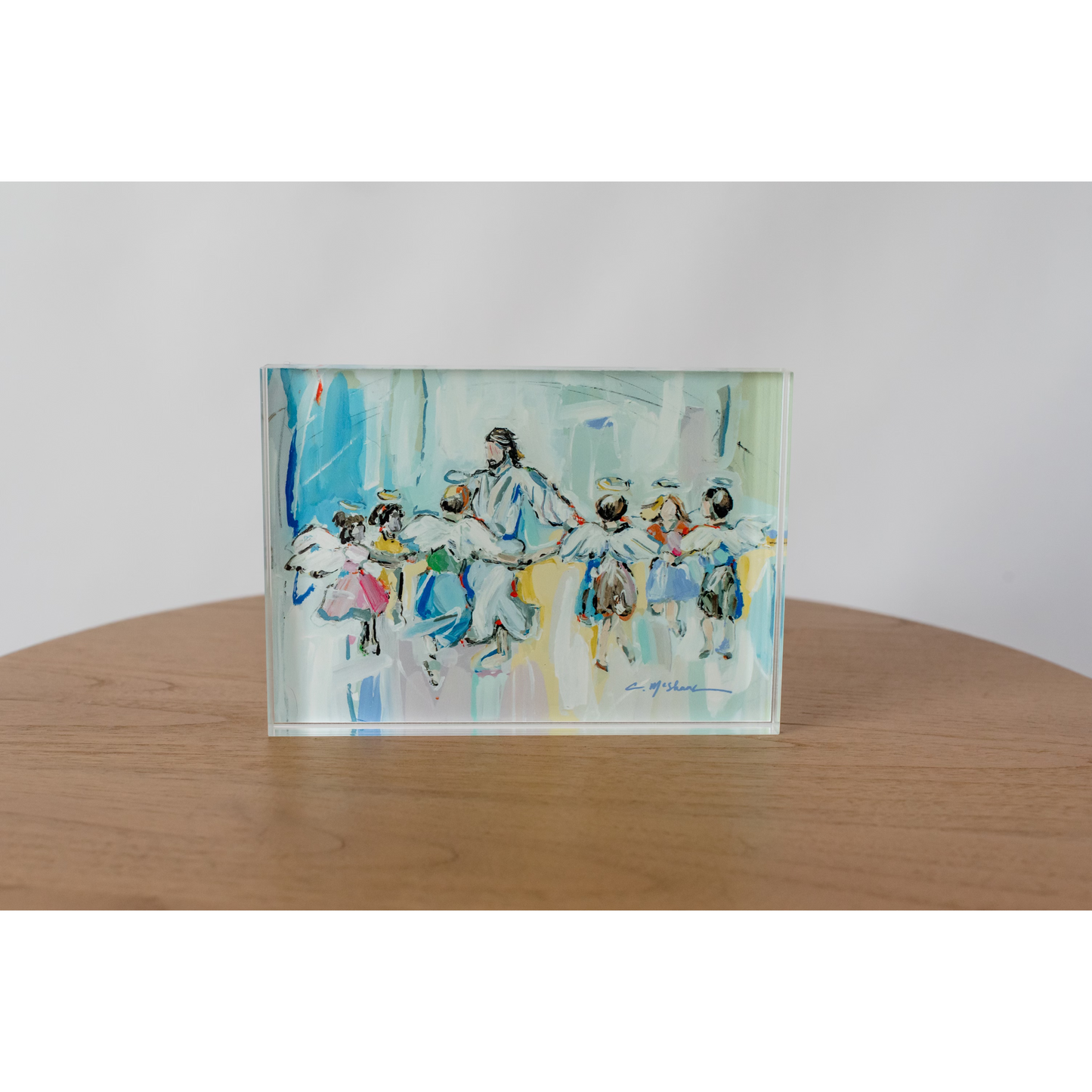 Dancing with Jesus Angel Acrylic Tabletop Art