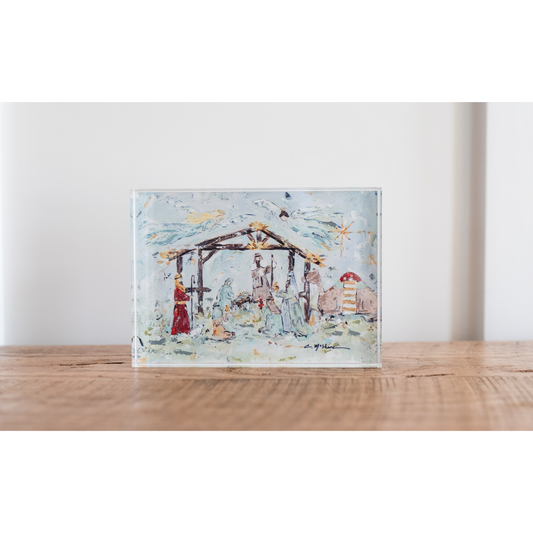 Nativity Acrylic Tabletop Art | Christmas Nativity Display