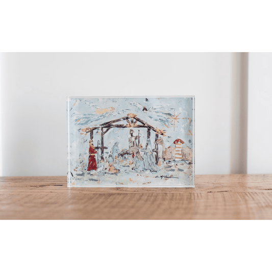Nativity Acrylic Tabletop Art | Christmas Nativity Display