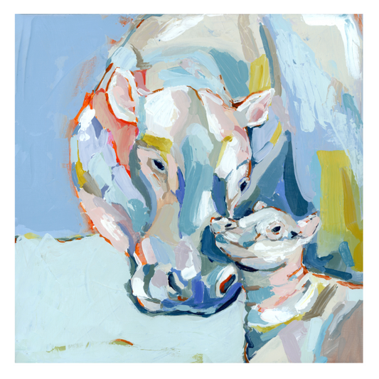 Hippo Love Fine Art Print