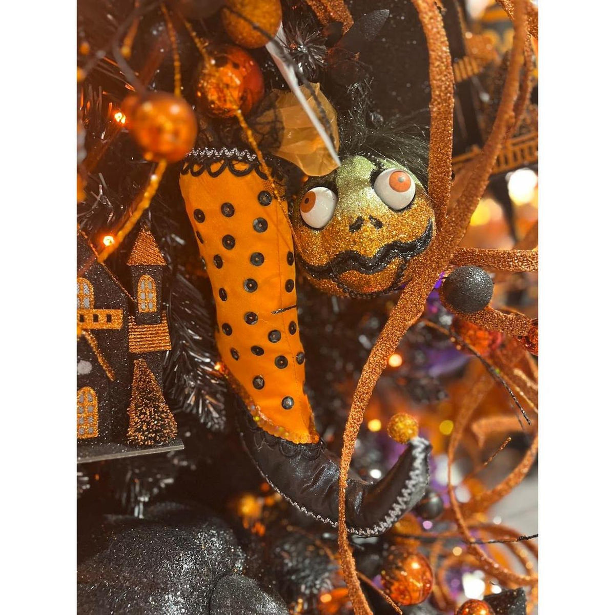 9" Plush Witch Boot Hanger