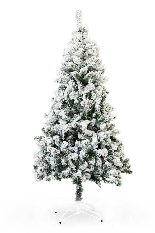 8 ft PVC Christmas Tree Snow Flocked