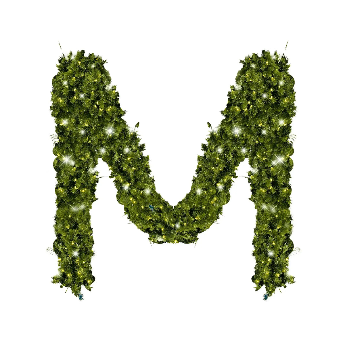 Green Garland with Warm White Lights | 99'X 8"