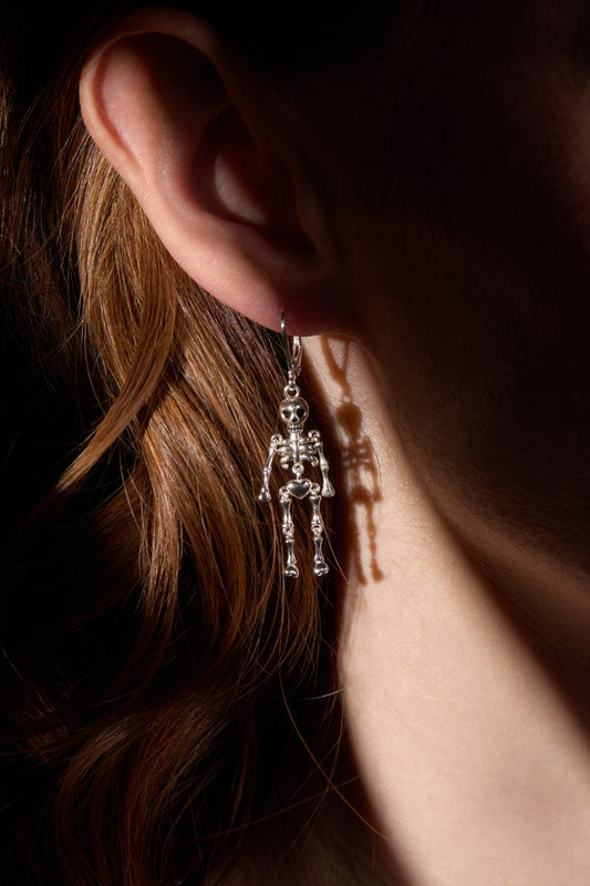 Skeleton Drop Earring