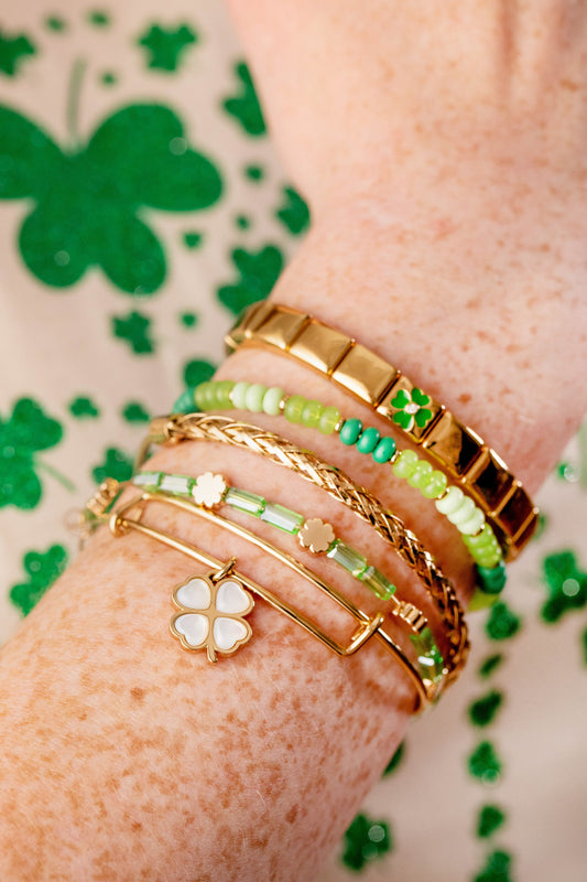 a bracelets on a person's wrist