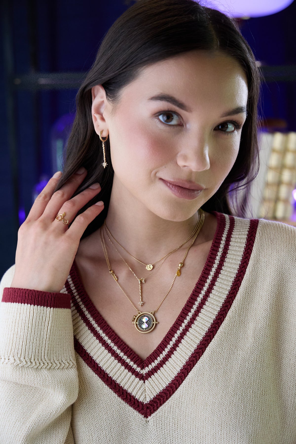 Harry Potter™ Time Turner Necklace, Gold
