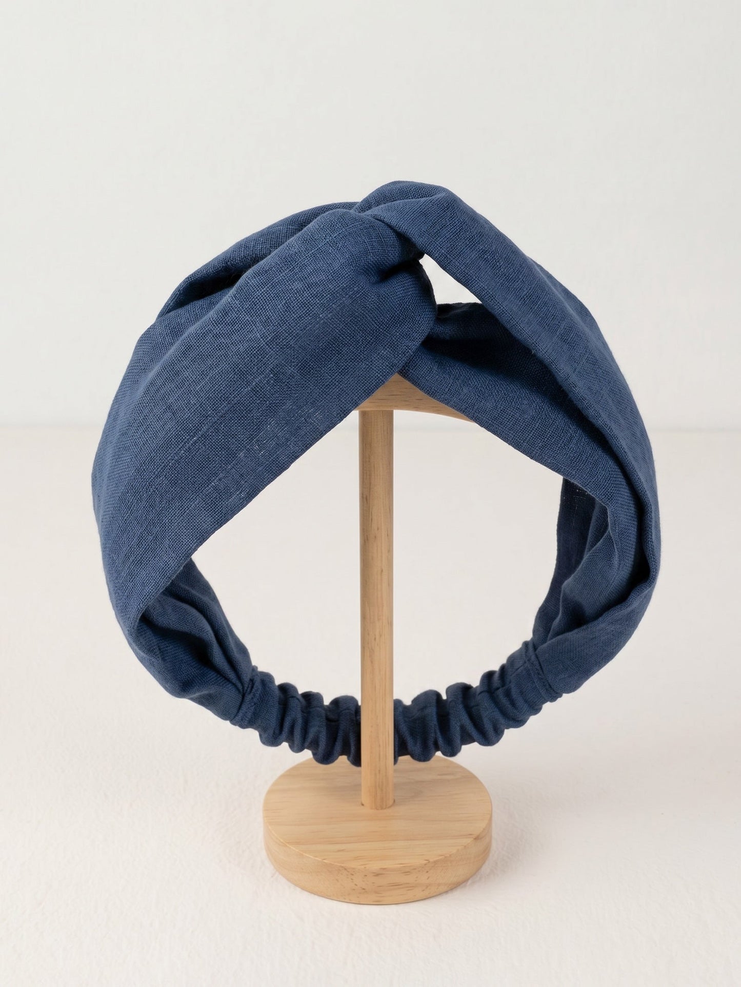 Linen Cross Wide Elastic Headband
