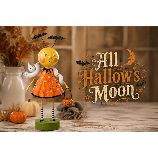 All Hallow's Moon Halloween Figurine by Lori Mitchell — 7.5-Inch Poly Resin Collectible (New 2026)