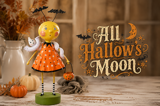 All Hallow's Moon Halloween Figurine by Lori Mitchell — 7.5-Inch Poly Resin Collectible (New 2026)