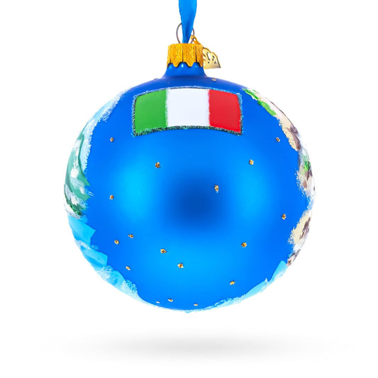 Amalfi Coast, Italy, Glass Ball Christmas Ornament 4 Inches