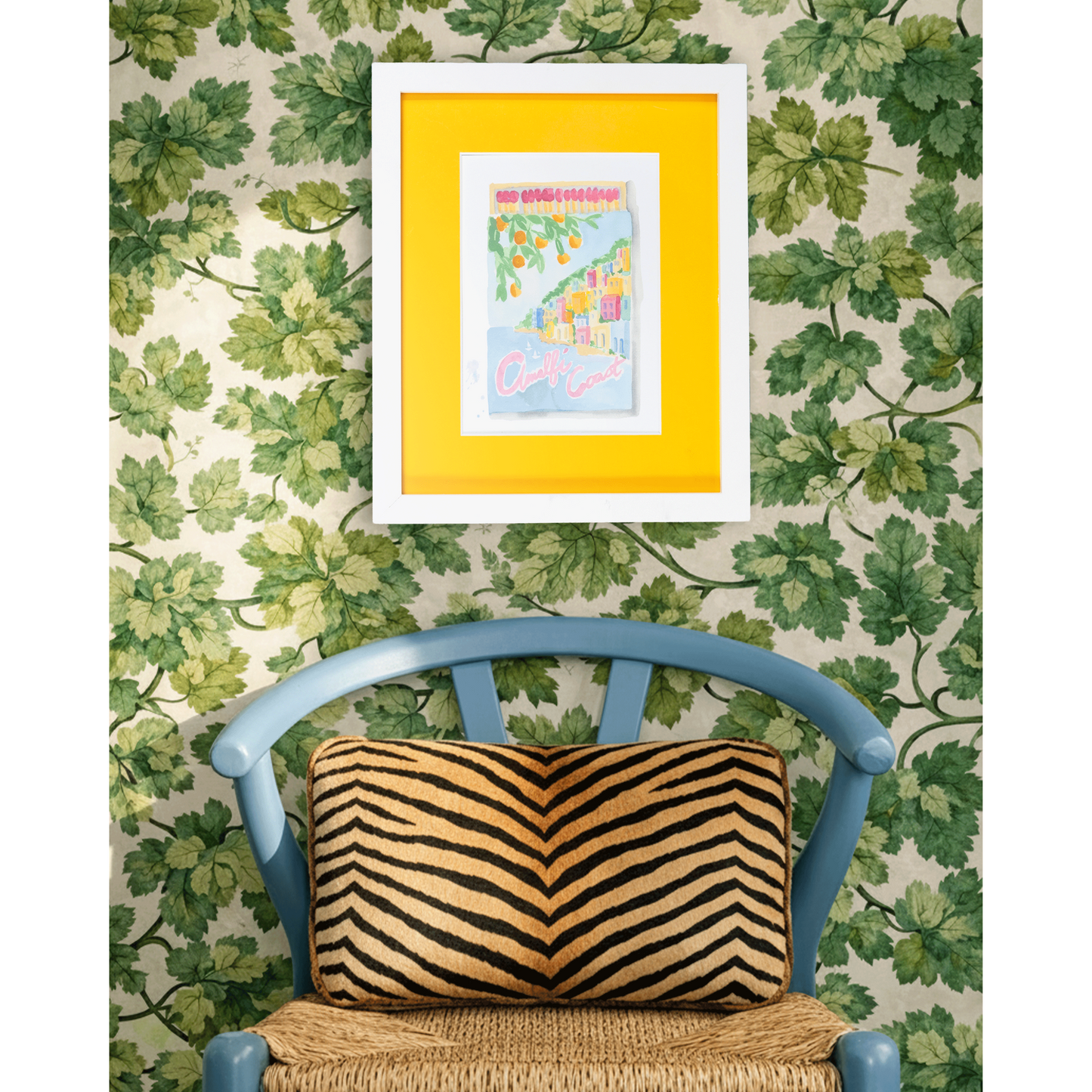 Amalfi Coast Matchbook Art Print