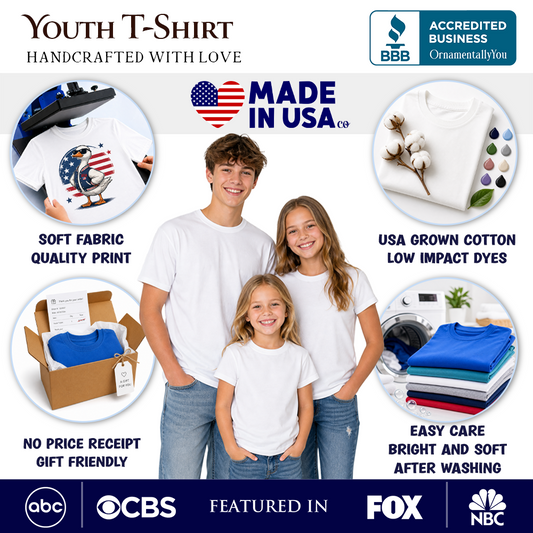 Kids F-CAW-F Rooster Cinco De Mayo T-Shirt, Funny Mexican Youth Tee