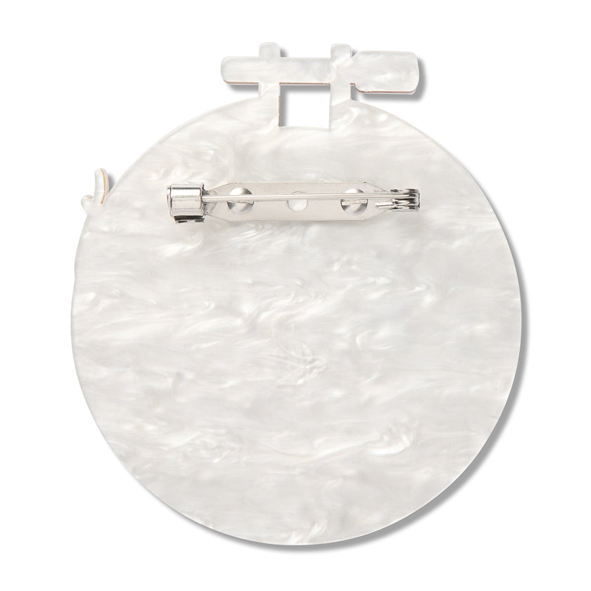 Stitched & Framed Brooch by Erstwilder