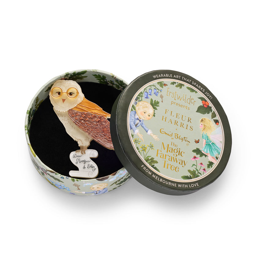 Barny Owl Brooch by Erstwilder
