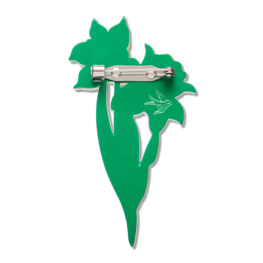 Garden Goddess Daffodil Brooch by Erstwilder