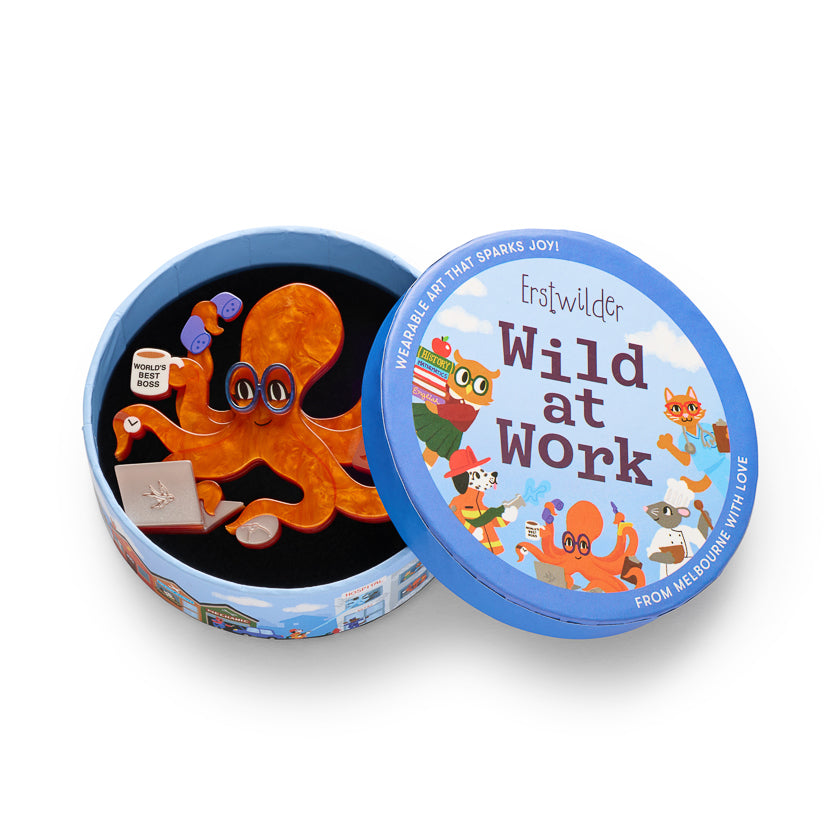 Ollie Inkwell Brooch by Erstwilder