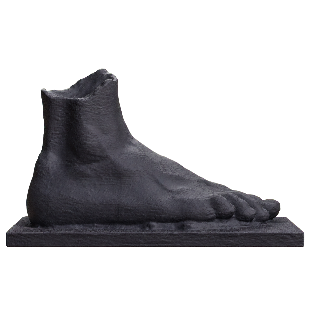 Right foot of an athlete (?)