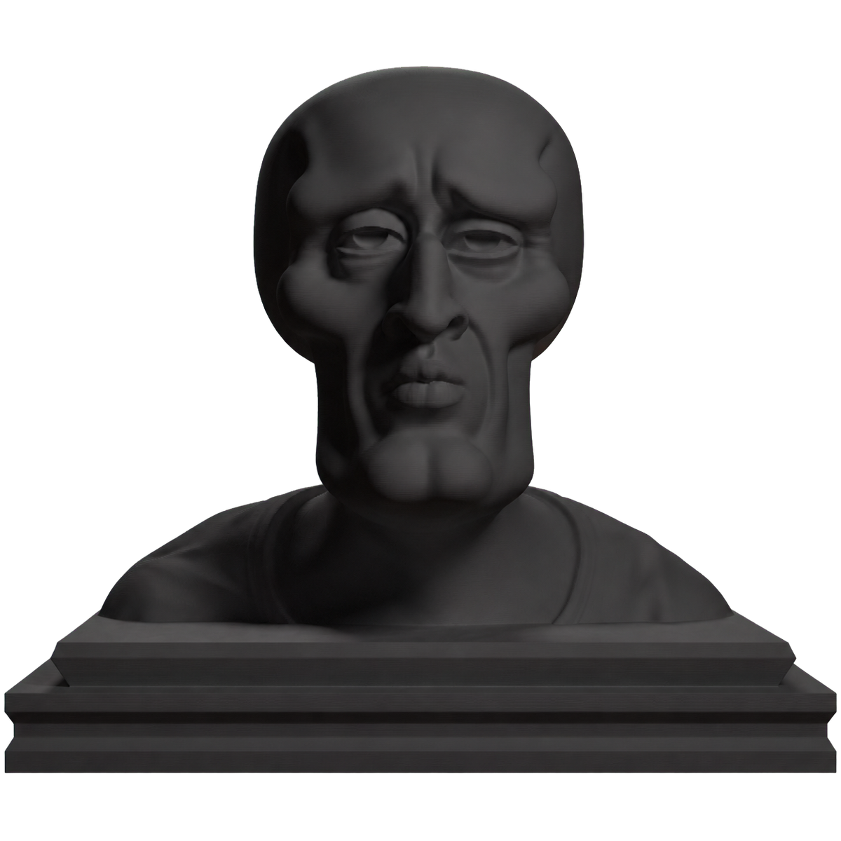 Handsome Squidward Meme Bust