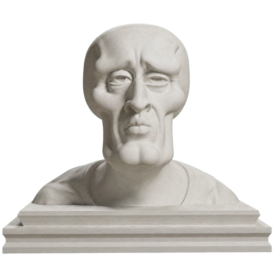 Handsome Squidward Meme Bust