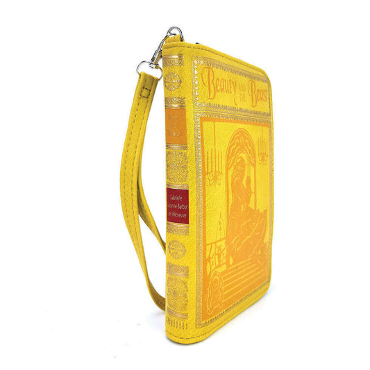 a yellow book with a strap