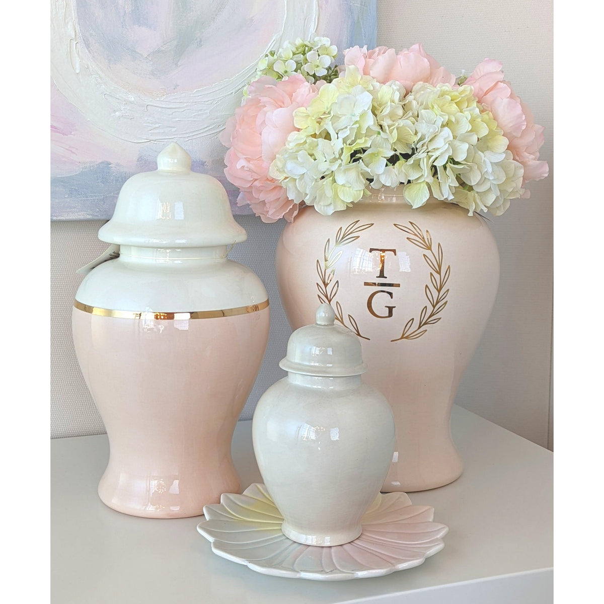 Beige Ginger Jars
