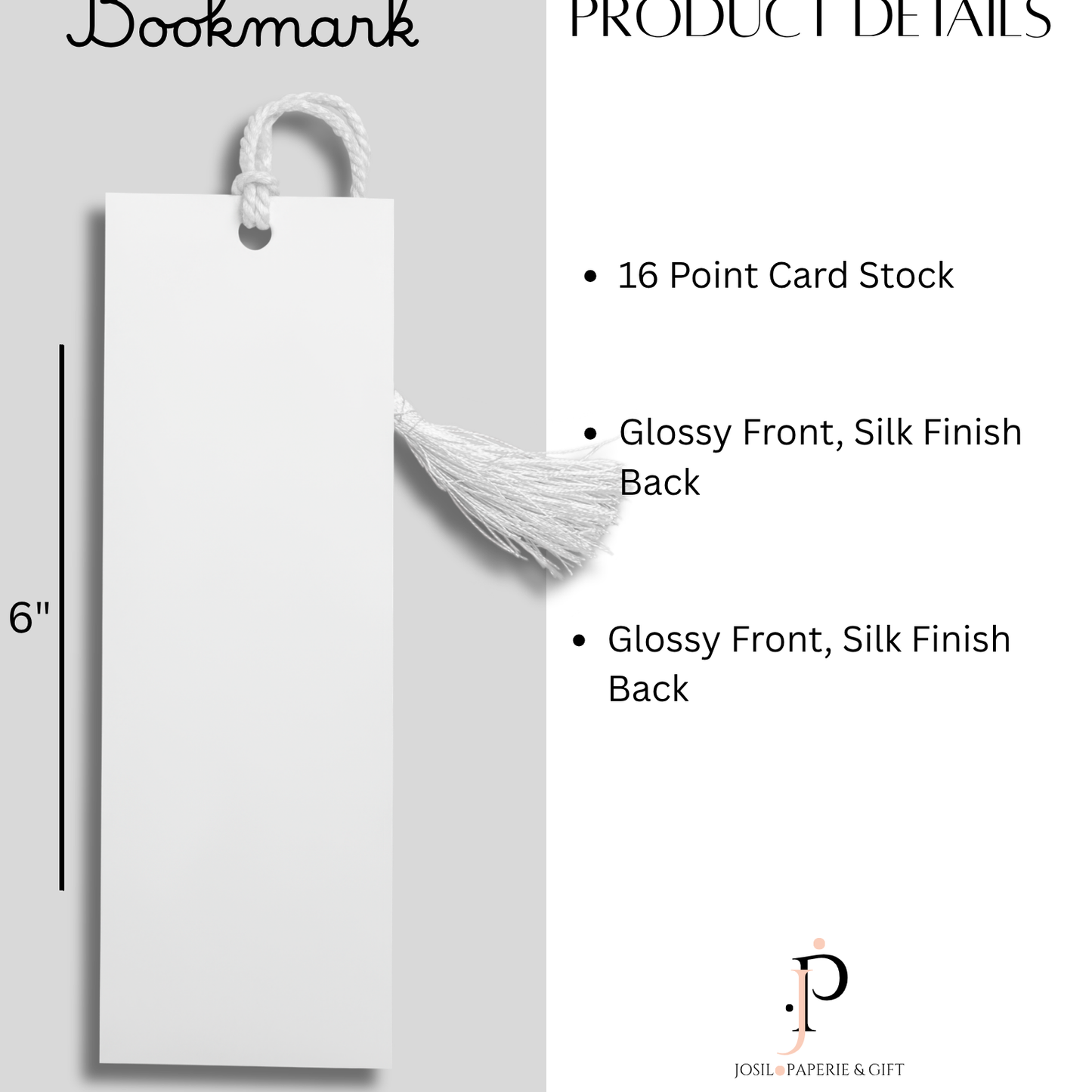 Blue Hydrangea Bookmark | Decorative Bookmark by JOSIL Paperie