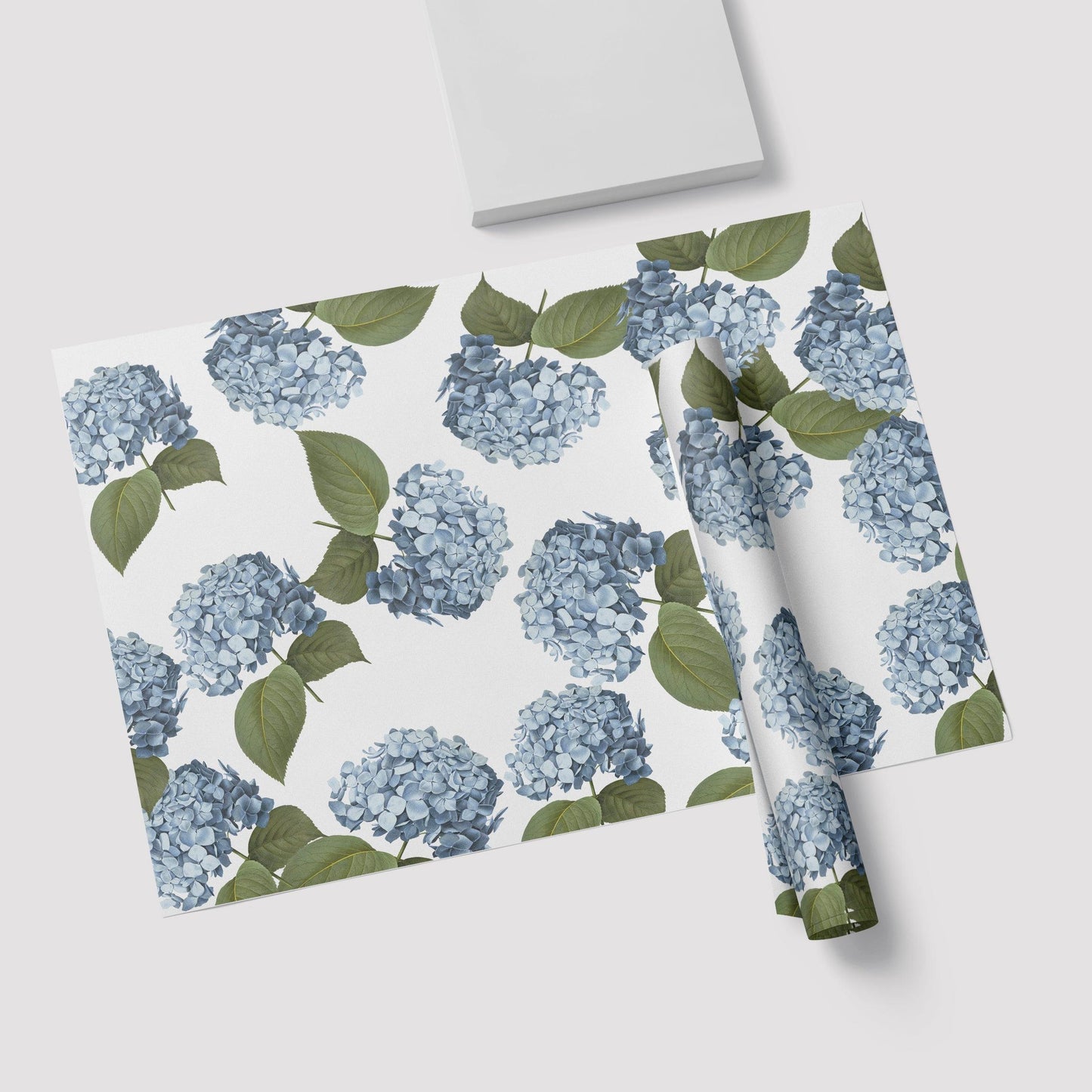 Blue Hydrangea Placemat Pad | Placemats by JOSIL Paperie