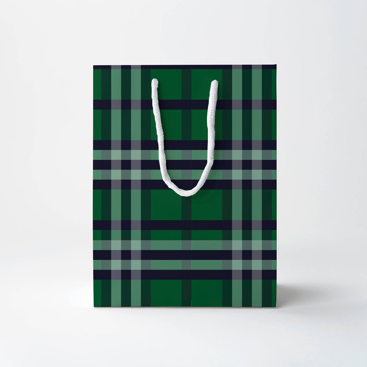 Blue Tartan Gift Bag | Luxury Gift Bag by JOSIL Paperie
