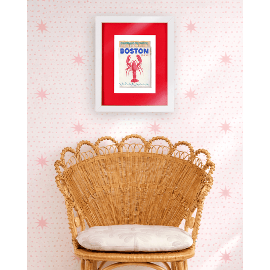 a framed picture on a wall