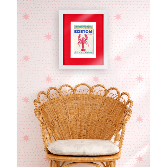 Boston Matchbook Art Print